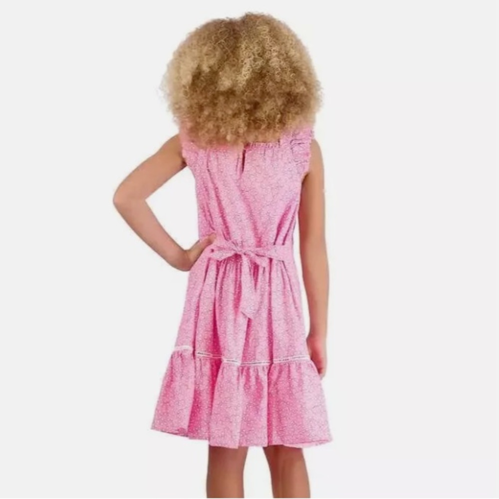 French Connection Girl's Pink Ruffle Summer Dress Size 10/12 - Picture 2 of 7